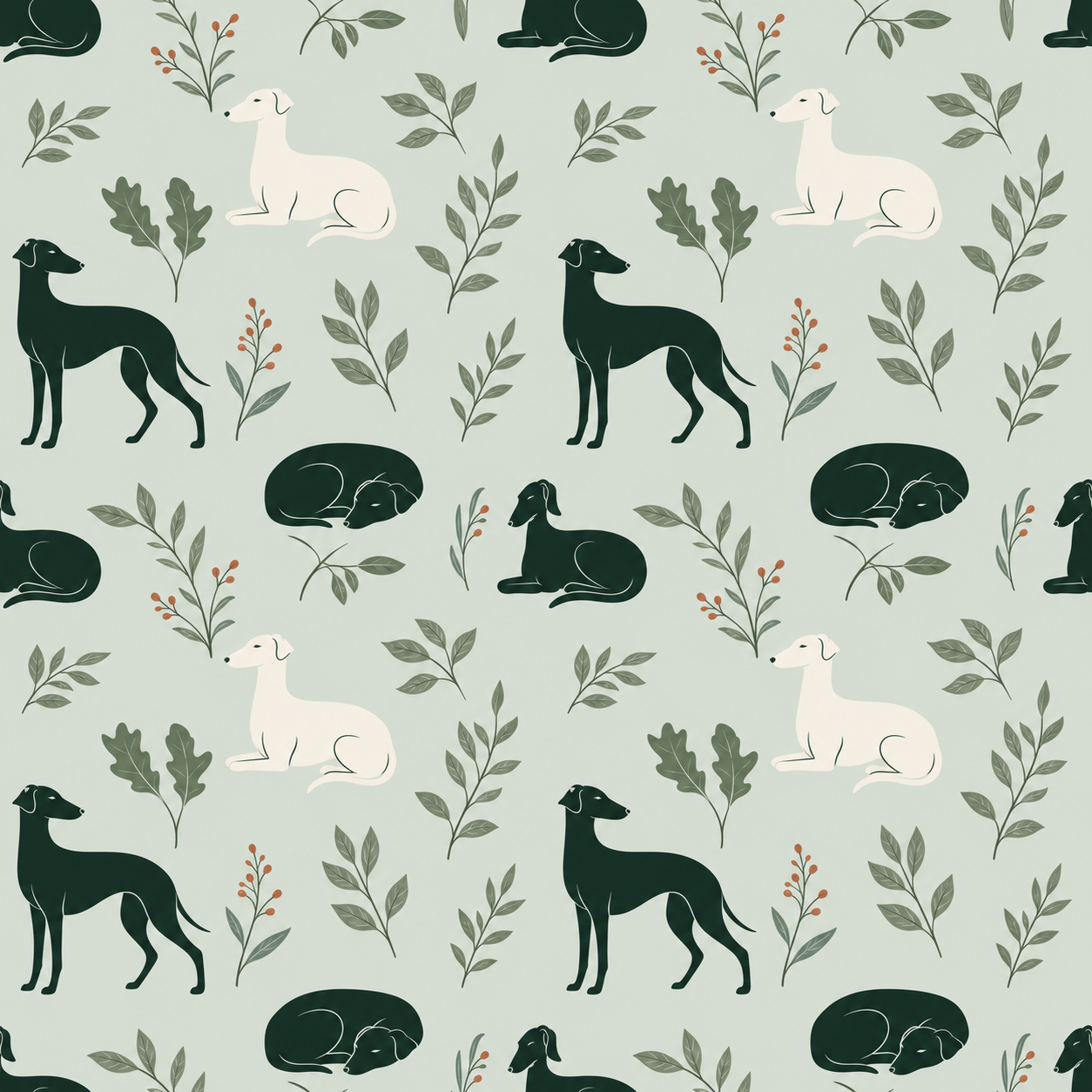 Sage Meadow dog blanket print preview